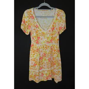 IDYLLWIND Fueled by Miranda Lambert Sz XS Yellow Floral Print Mini Dress